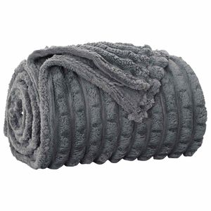 vidaXL Pokrivač Tamno siva 270 x 240 cm 1.66 kg Runo