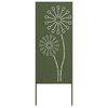 vidaXL Privatnost u vrtu Rezbarija Maslinovo zelena 50 x 140 cm