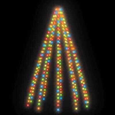 vidaXL Mrežasta svjetla za božićno drvce 300 LED žarulja šarena 300 cm