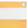 vidaXL Balkonski zastor bijelo-žuti 75 x 400 cm od tkanine Oxford