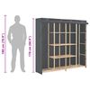 vidaXL Ormar od tkanine sivi 173 x 40 x 170 cm