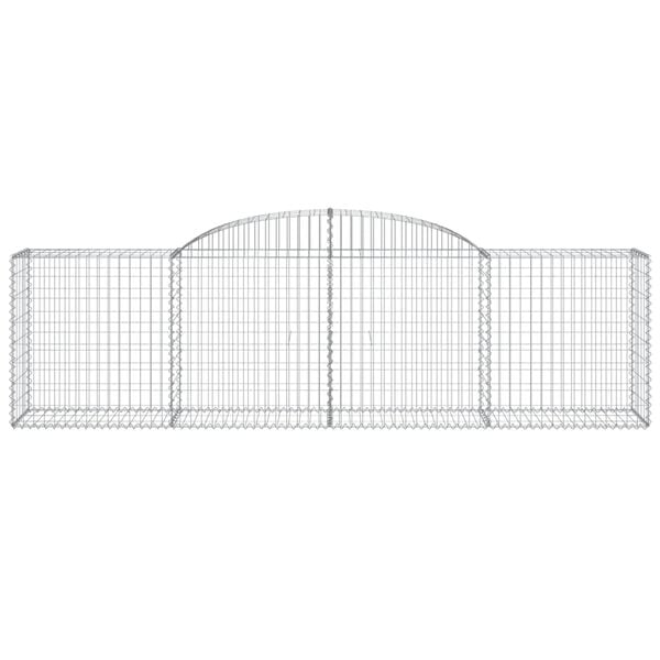 vidaXL Lučne gabionske ko&scaron;are 20 kom 300x50x80/100cm pocinčano željezo