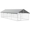 vidaXL Vanjski kavez za pse s krovom 600 x 200 x 150 cm