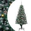 vidaXL Umjetno božićno drvce Zelena 150 cm PVC i Čelik i Plastika