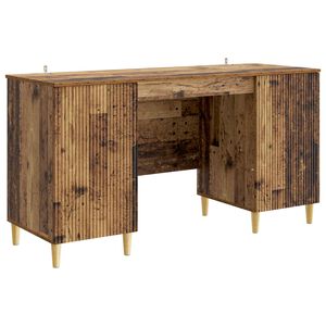 vidaXL Stol s policom Staro drvo 142,5 x 50 x 75 cm Konstruirano drvo