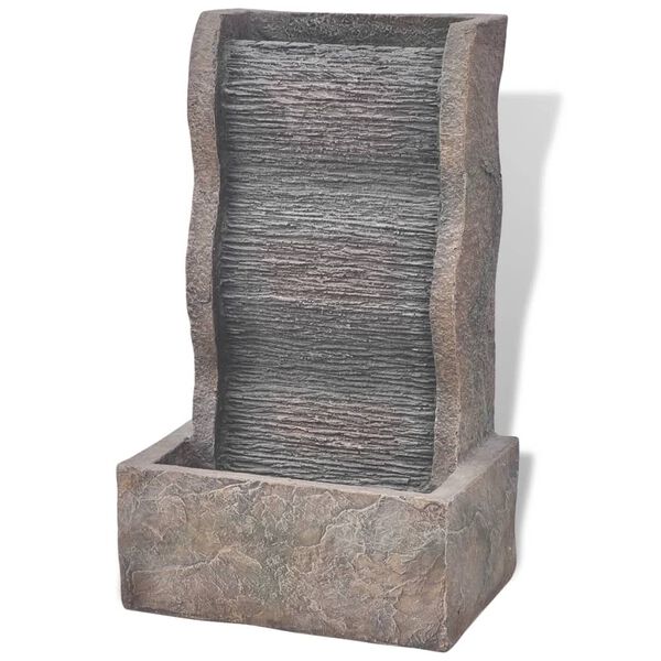 vidaXL Unutrašnja Fontana od Poli-smole s LED Osvjetljenjem