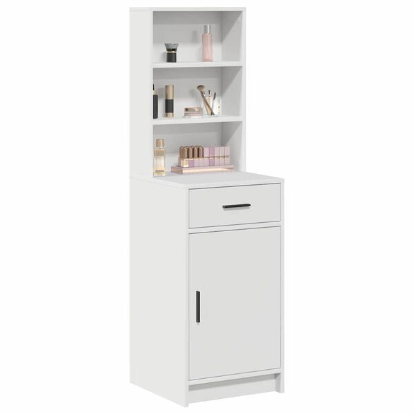 vidaXL Highboard Bijelo 40 x 40,5 x 135 cm Konstruirano drvo