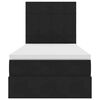 vidaXL Krevet s madracem i skladi&scaron;tem Crna 90 x 190 cm Bar&scaron;un