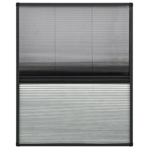 vidaXL Nabrani zaslon protiv insekata za prozore aluminijski 60x80 cm