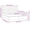 vidaXL Krevet box spring s madracem svjetlosiva 160x200 cm tkanina