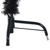 vidaXL Umjetno predsvijetljeno božićno drvce Crna 150 cm PVC