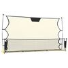vidaXL Nogometna mreža za odbijanje crno-žuta 183x85x120 cm poliester