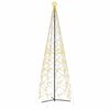 vidaXL Božićno drvce u če&scaron;eru toplo bijelo 1400 LED dioda 160x500 cm