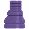vidaXL Set ručnika od 8 dijelova FROGN ljubičasti 360 g/m&sup2;