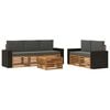 vidaXL Set vanjskih sofa 6 kom. Prirodna i antracit