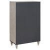 vidaXL Highboard Siva i zlatna 60 x 33 x 100 cm Čvrsto drvo manga