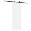 vidaXL Klizna vrata ORKDAL 78 x 211 cm Konstruirano drvo Bijela i crna
