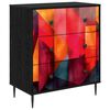vidaXL Komoda HEESCH Tiskanje boja 66 x 36,5 x 76 cm Konstruirano drvo
