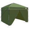 vidaXL &Scaron;ator s nadstre&scaron;nicom 243 x 243 x 251 cm Zelena tkanina