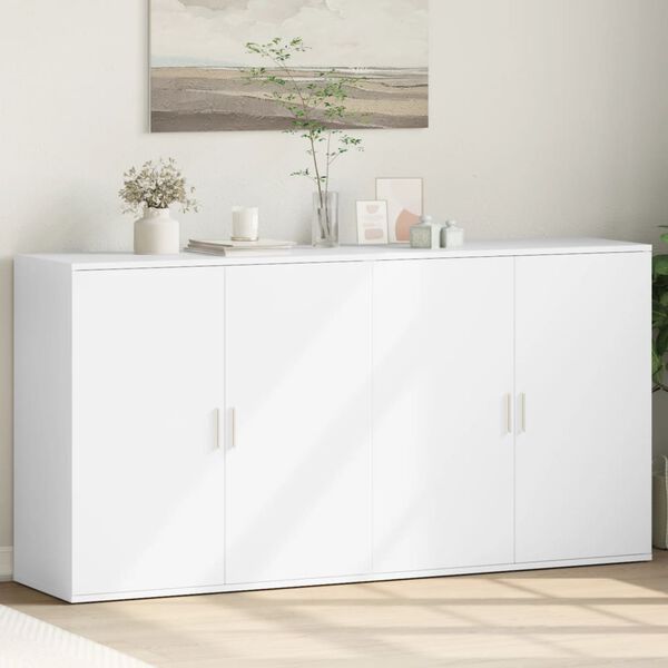 vidaXL Komoda 2 kom bijeli 79x38x80 cm od konstruiranog drva