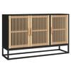 vidaXL Komoda crna 105 x 30 x 65 cm od konstruiranog drva