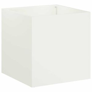 vidaXL Vrtna saksija Bijela 20 x 20 x 20 cm Čelična vrata