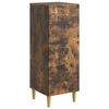 vidaXL Kreveta Dimljeni hrast 33 x 34,5 x 90 cm Konstruirano drvo
