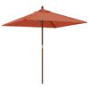 vidaXL Vrtni suncobran s drvenim stupom terakota 198 x 198 x 231 cm
