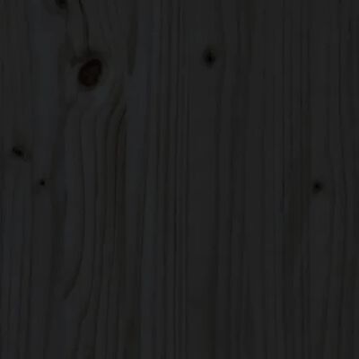 vidaXL Vanjski kuhinjski ormarić crni 55x55x92 cm masivna borovina