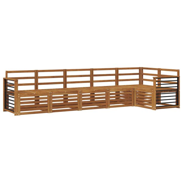 vidaXL Setovi sofa 6 pcs Prirodna Čvrsto drvo akacije