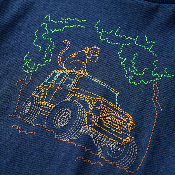 Dječja majica dugih rukava modra 92