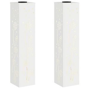 vidaXL Solarna LED svjetlost za stazu 2 kom. Topla bijela
