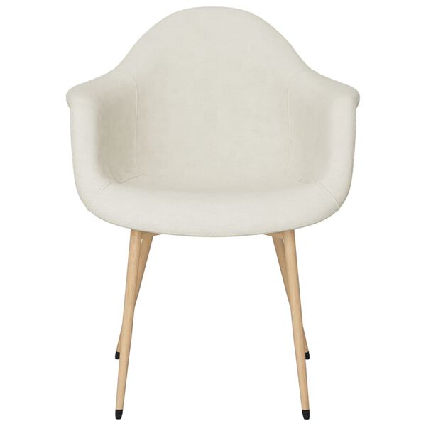 vidaXL Blagovaonske stolice od tkanine 2 kom krem