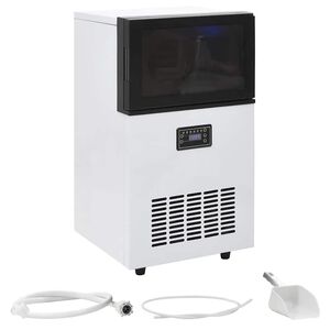 vidaXL Ledomat crni 45 kg / 24 h