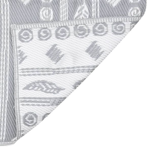 vidaXL Vanjski tepih ARAKIL sivi 140x200 cm PP