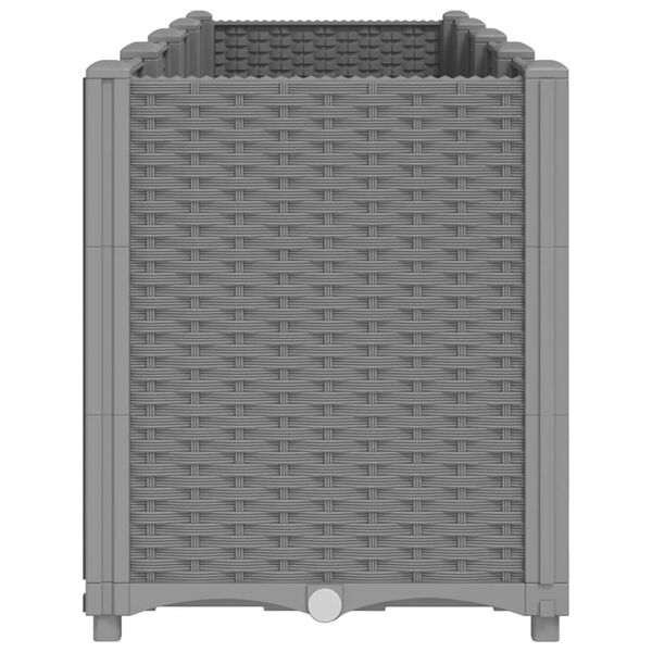 vidaXL Vrtna sadilica svijetlosiva 160 x 40 x 53 cm od PP-a