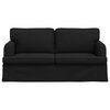 vidaXL Sofa 140cm Crna Metal