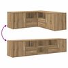 vidaXL Kutni ormarić boja hrasta 200x40x45 cm konstruirano drvo