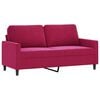vidaXL Dvosjed crvena boja vina 140 cm bar&scaron;unasti