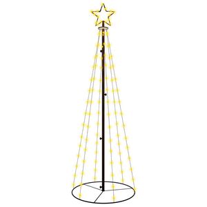 vidaXL Stožasto božićno drvce toplo bijelo 108 LED žarulja 70 x 180 cm