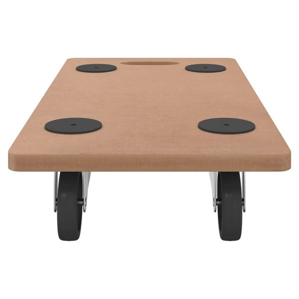 vidaXL Transportne platforme s kotačima 6 kom pravokutne drvene