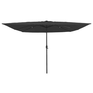 vidaXL Vrtni suncobran 295 x 295 x 245 cm Poliester i čelik Antracit