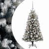 vidaXL Umjetno božićno drvce s pomičnim granama i kuglicama 120 cm