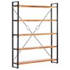 vidaXL Police za knjige s 5 razina 140x30x180 cm masivno drvo bagrema