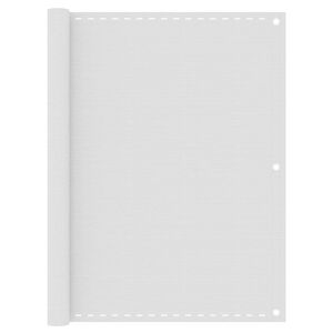 vidaXL Balkonski zastor bijeli 120 x 500 cm HDPE