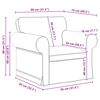 vidaXL Sofa 120cm 2 pcs Krema Metal