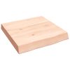 vidaXL Kupaonska radna ploča 40x40x(2-6) cm netretirano masivno drvo