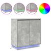 vidaXL LED komoda Betonski sivi 71 x 34,5 x 75 cm Konstruirano drvo