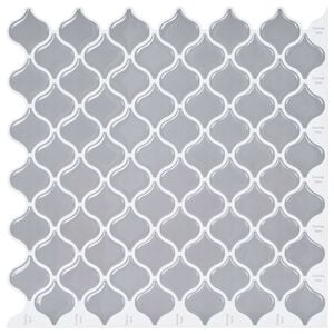 vidaXL Lanturn ploča 50 pcs Siva 27 x 27 cm Poliuretan i PET