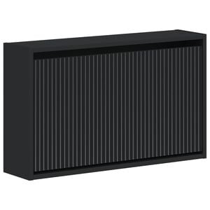 vidaXL Ormar za cipele na zidu ARNHEM 71 x 17 x 43 cm Crna